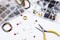 3200 Pieces Jewelry Necklace Repair Kit with Jump Rings, Clasps and Earring Hooks for Jewelry Making Supplies, Earring Making Findings and Necklace Bracelets Repair